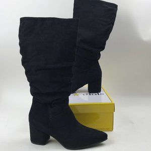 Seven Dials NORBURY Tall Slouch Boot in Black